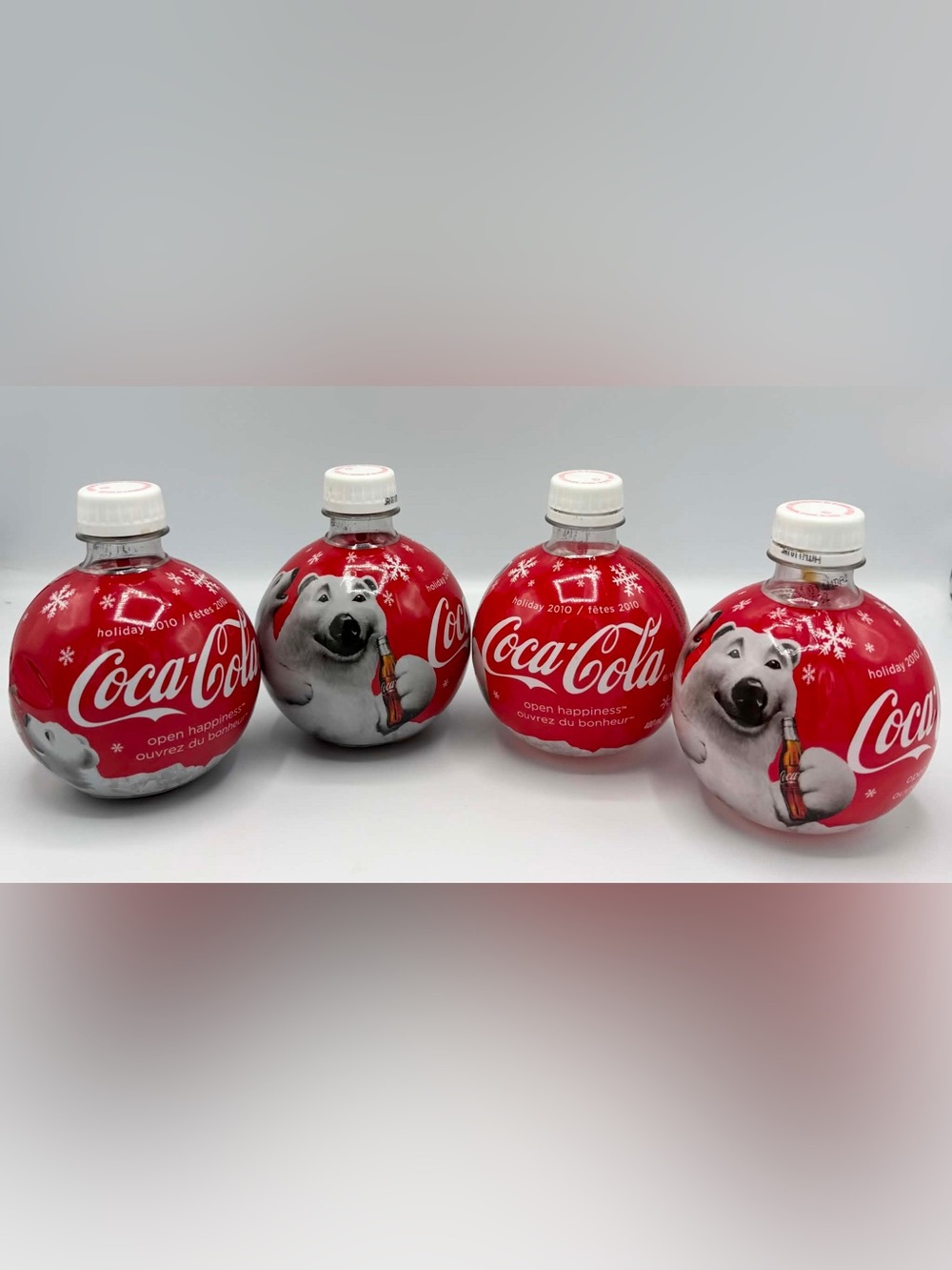Coca Cola Collectors Limited Edition Polar Bear Bottled lot of 4 2006